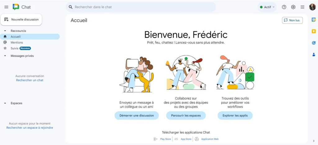 site de Google Hangout