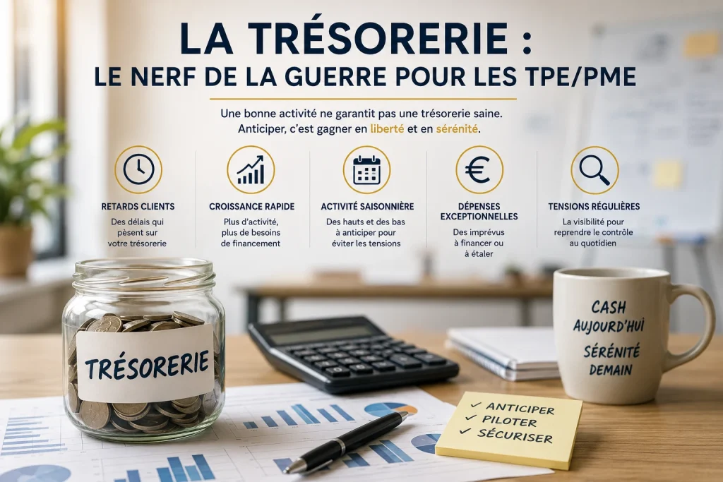 Un petite infographie sur la trésorerie en entreprise