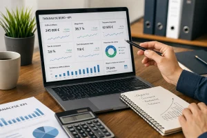 des kpi sur un écran